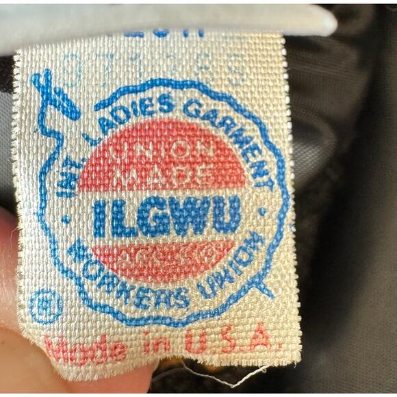 HERBERT GROSSMAN Vintage USA Nubby Jacket Women's Size 10 Purple Black Plaid - Picture 14 of 14